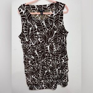 Style & Co. Leaf Print blouse